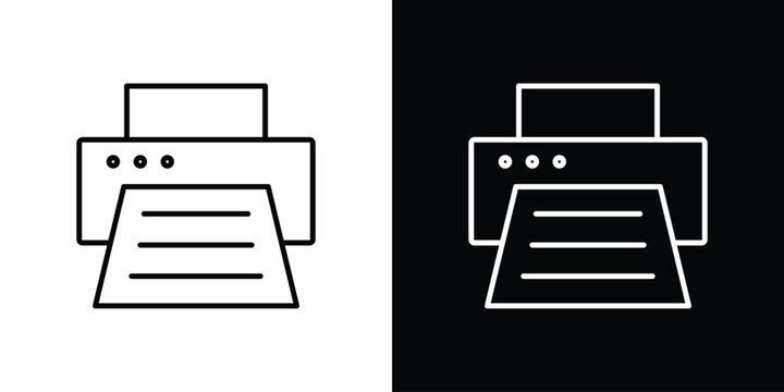Print icon minimal logos pack. EPS10