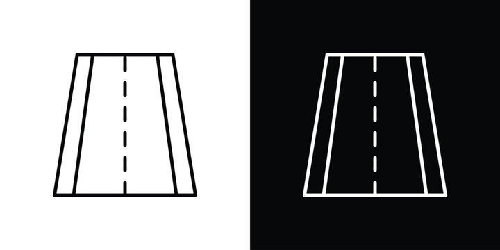 Road icon minimal logos pack. EPS10