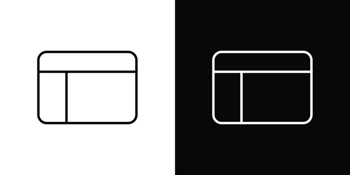 Table layout icon minimal logos pack. EPS10
