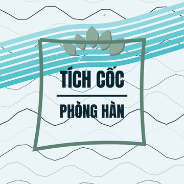 Sea mediterranean bay typography treatment for Vietnamese text conveying SAVE FOR WINTER with map like contour wave texture pattern and