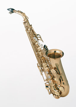 saxophone isolated on white