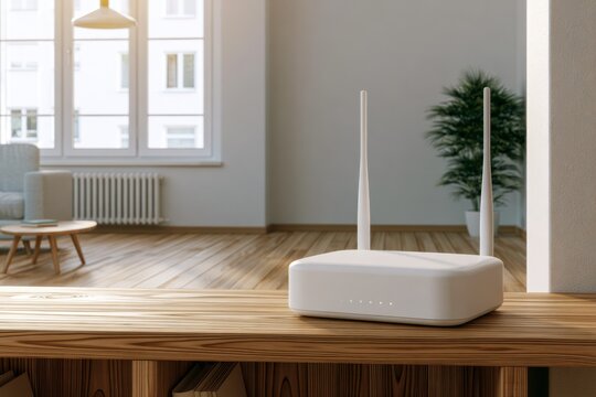 Minimal wireless router with two antennas