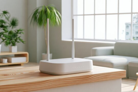 Minimal wireless router with two antennas