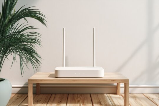 Minimal wireless router with two antennas