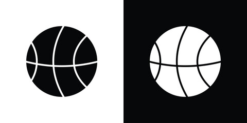 Basketball icon outline pictogram series © Vince
