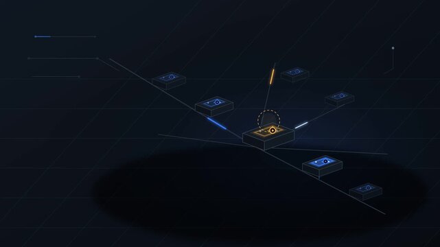 Blockchain network with connected digital data blocks