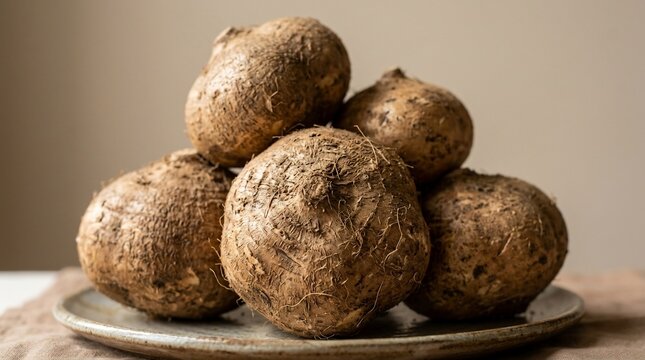 Root vegetable pile natural earthy texture fresh harvest