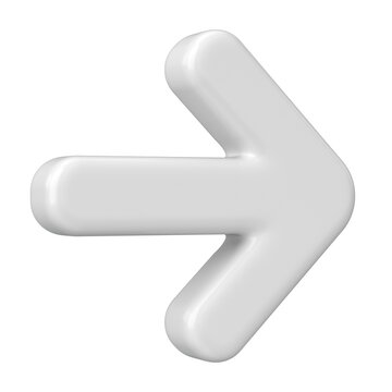 Next button. Continue button. Arrow icon. 3D illustration.