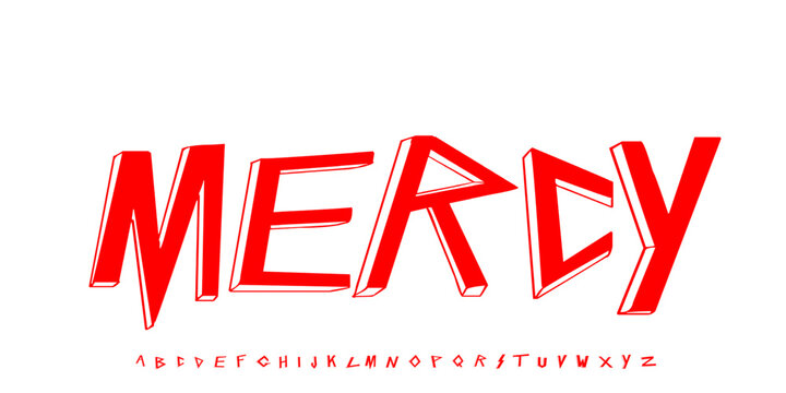 Graffiti font text effect, spray and street text style, joyful. Vector illustration