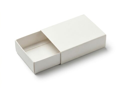 Blank White Matchbox Style Sliding Tray Box