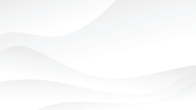 white abstract background with wavy lines and blank space 