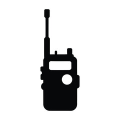 Fototapeta premium Walkie talkie radio icon, communication device, portable transceiver symbol.