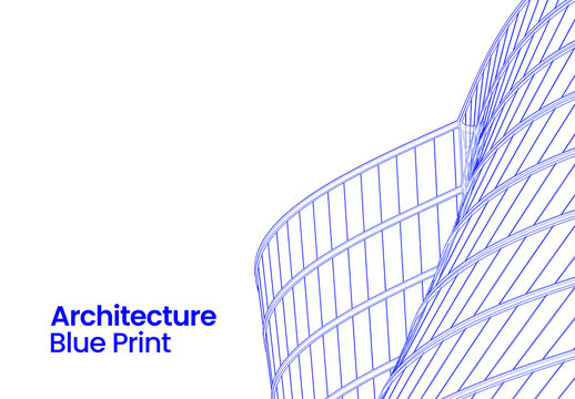 Architecture Blueprint Photo Effect