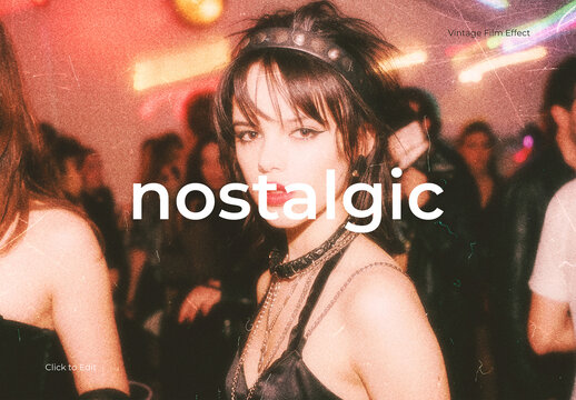 Nostalgic Vintage Film Photo Effect