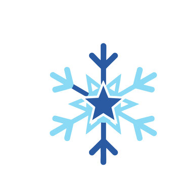 Snowflake with Star Icon