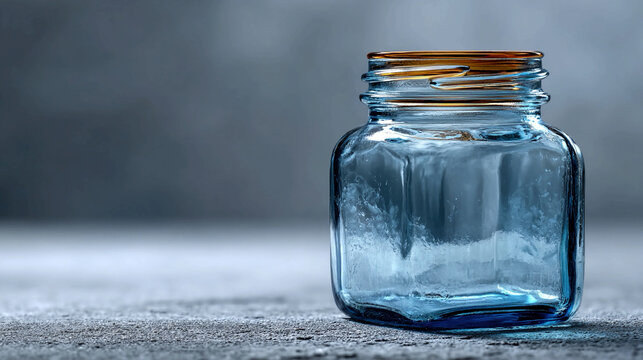 Empty container isolated on minimal background representing lack and scarcity concept hollow object symbolizing absence minimal resources and emptiness