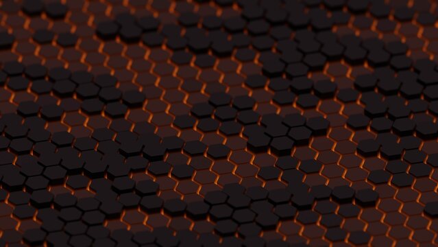 Abstract Hexagon Grid Background