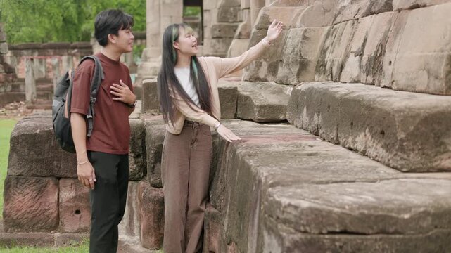 Happy Couple with Camera at White Temple Part 46