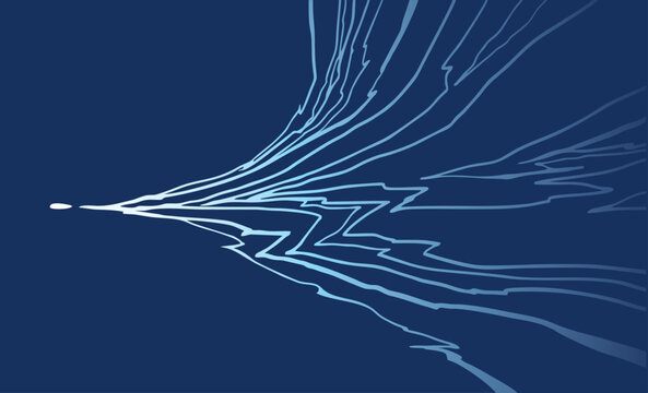 minimal abstract mountain art, wave topography strip line, illustration vector