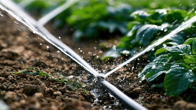 Modern agricultural irrigation systems use efficient water distribution technologies to optimize crop growth, conserve resources, and support sustainable farming practices.
