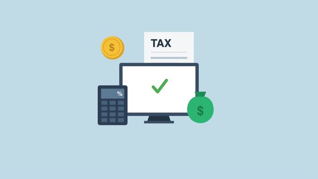 Digital tax calculation and financial accounting service