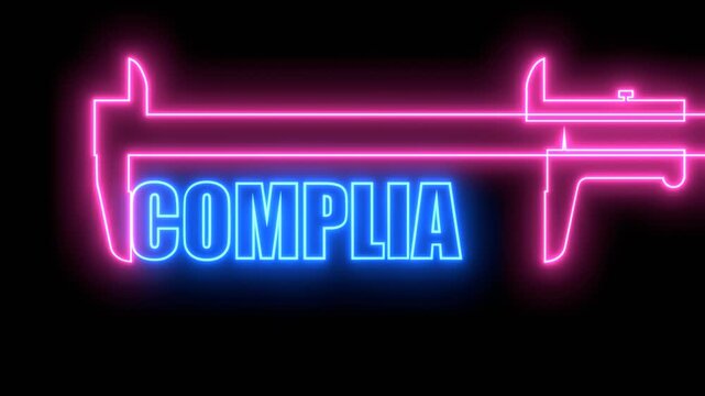 Compliance standard regulation business concept. Keyword and the caliper