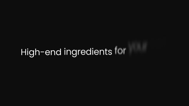Motion Blur Text Animation