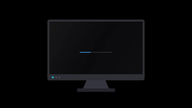 Animated Core OS Boot Up and Data Dashboard Display