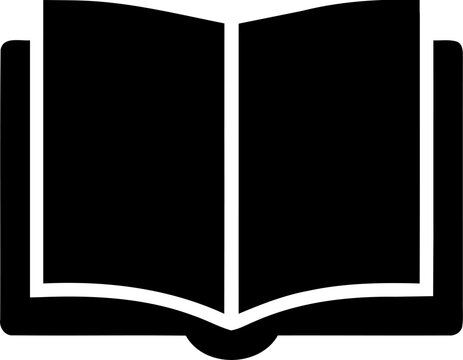 Simple open book icon vector illustration