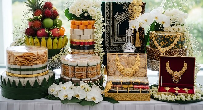 Malay wedding decorations and gifts