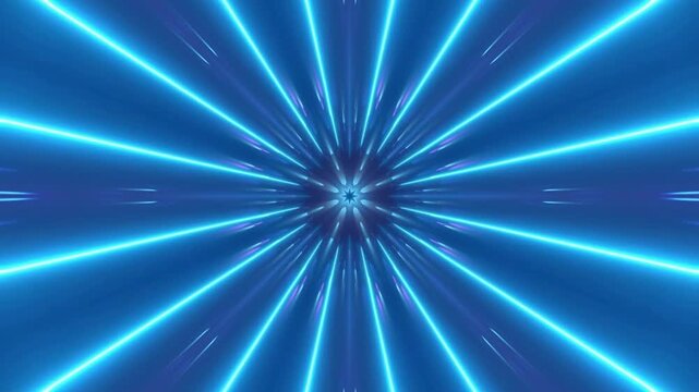 Abstract Exciting, high-energy, retro-futuristic neon pink and blue star trails