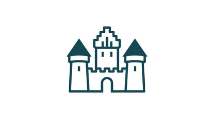 A simple castle with towers. © Nur