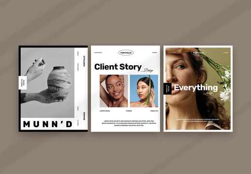 Brand Portfolio Social Media Post Layout