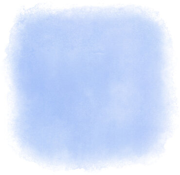 Soft Blue Watercolor Blur Shape Transparent PNG Pastel Copy Space Element