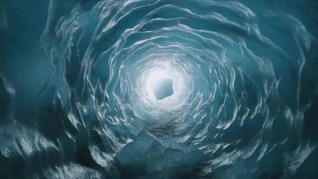 close-up swirling water vortex motion in dark blue fluid dynamics
