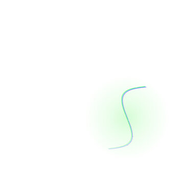  s curve light trail isolated on transparent background Png file