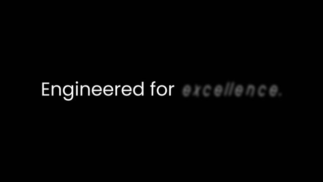 Modern Motion Blur Text Animation