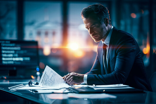 Hands Touching Illuminated Digital Map With Government Buildings