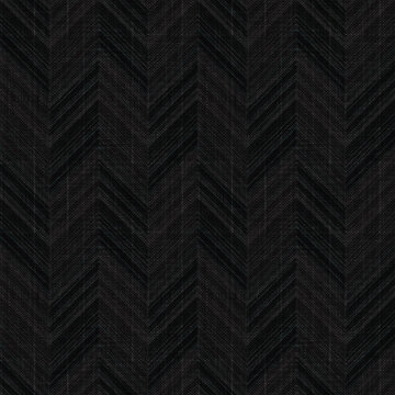 Seamless monochrome dark grey textured herringbone pattern.