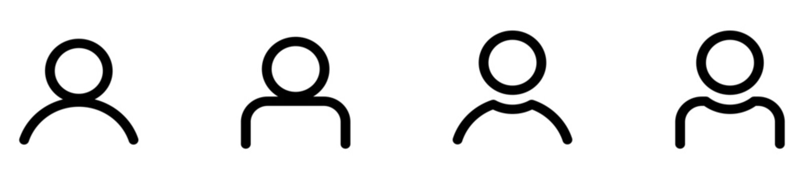 ユーザー、人々、アイコンセット。アバターのベクターイラスト5