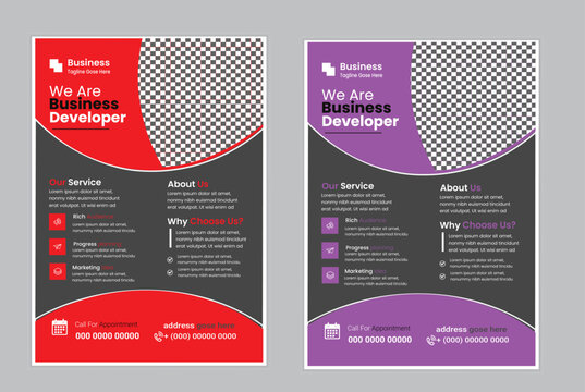 Creative business flayer design .