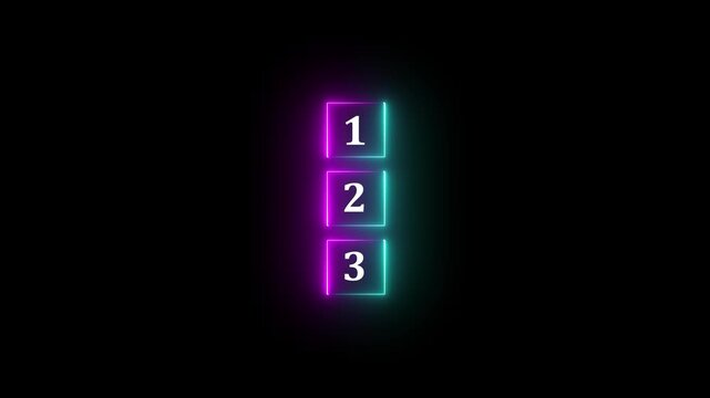 Task priority and management concept. The order of priority in any activity. Set work priority, arrange to do list. Wooden cubes with number first, second and third.4k video