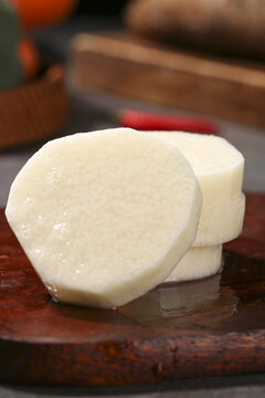 Fresh Yunnan Mountain Yam Slices - Soft Delicious Ganoderma Lucidum Preparation Ingredient
