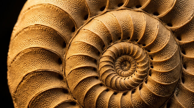 Ammonite Fossil Spiral Shell