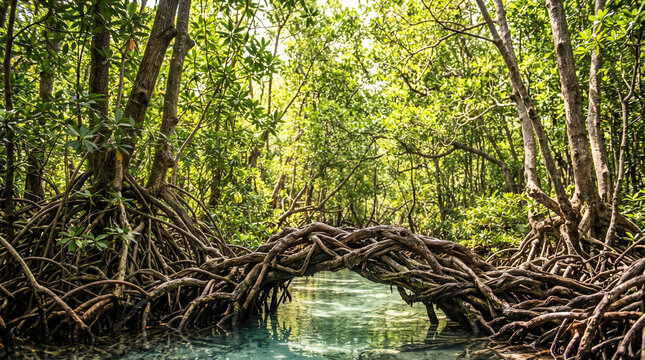 Mangrove Roots Natural Bridge
