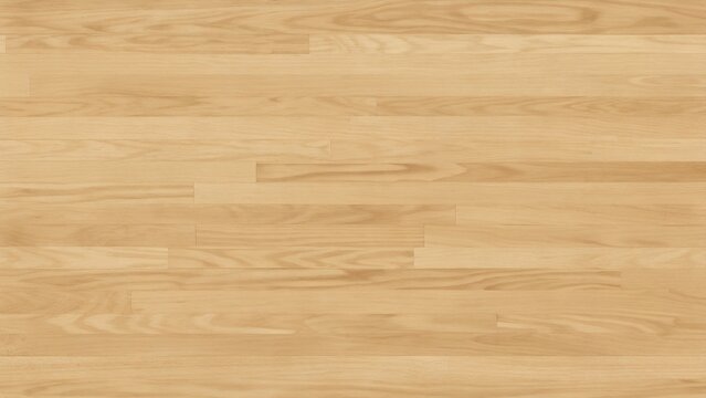 Natural honey oak parquet floor background texture with staggered planks