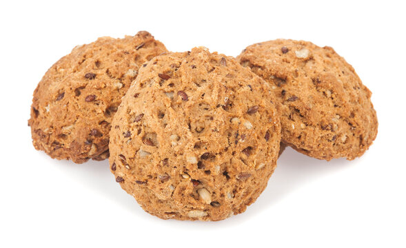 Cookies isolated on a white background.