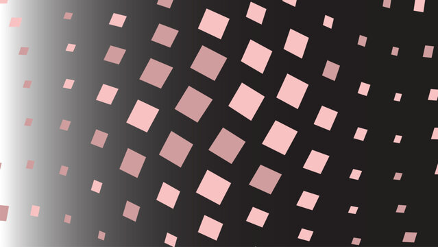 Abstract geometric mosaic pattern with overlapping squares. Minimalist digital design for modern branding and tech backgrounds.