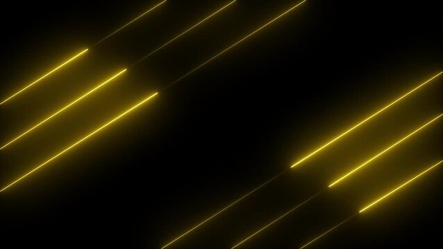Abstract chine lights animated on a dark background. abstraction neon Lines moving up black background.