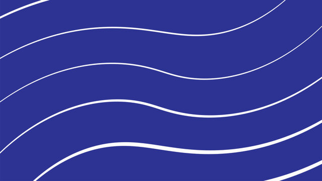 Abstract wave design in deep blue gradient. Modern fluid background for digital and print media projects.